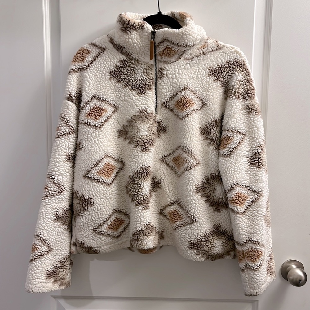 Altar’d State Sherpa 1/4 Zip Sweatshirt